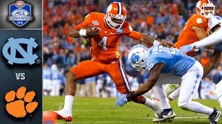 Clemson vs North Carolina ACC Football Championship Game Highlights 2015 [upl. by Yanrahs432]