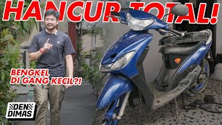 SEKARAT‼️ Restorasi Yamaha Mio Sporty Hancur Di Bengkel Gang Senggol Jakarta [upl. by Ailadi]