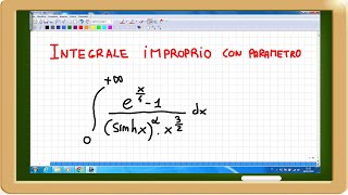 integrale improprio con parametro [upl. by Genovera661]