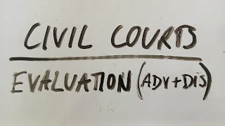 ALevel LAW OCR PAPER 1  ELS ADVANTAGES  DISADVANTAGES OF CIVIL COURTS [upl. by Inva]