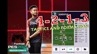 CHƠI PES THEO PHONG CÁCH TABI  4213 TACTICS amp FORMATION  PES 2021 [upl. by Aiel]