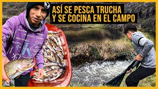 Así se pesca y cocina la trucha en el campo 😋😎  Reportaje al Perú [upl. by Rostand]