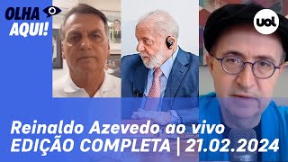 🔴 Reinaldo Azevedo comenta Lula e Blinken Bolsonaro Argentina e  Olha Aqui  PROGRAMA COMPLETO [upl. by Anna-Diana]