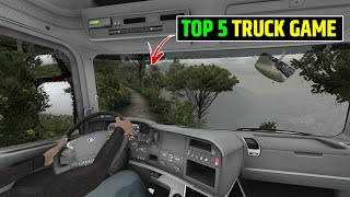 TOP 5 TRUCK SIMULATOR GAMES FOR ANDROID  NEW HIGH GRAPHICS TRUCK DRIVING GAMES 2023 [upl. by Anola]