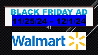 WALMART BLACK FRIDAY AD 112524  12124 [upl. by Sucam188]