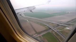 Amsterdam Airport Schiphol KLM Landing [upl. by Idur]