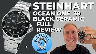 Steinhart Ocean One 39 Black Ceramic Full Review  The best Subby homage on the market bestwatch [upl. by Ludly187]