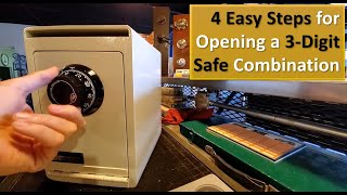 How to Open Safes With 3 Number Combinations [upl. by Orsino]