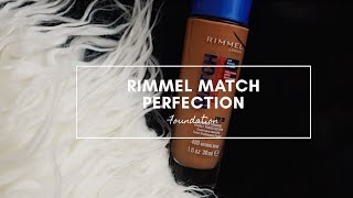 Rimmel Match Perfect Foundation Honest review Brown girl shade [upl. by Aisya]