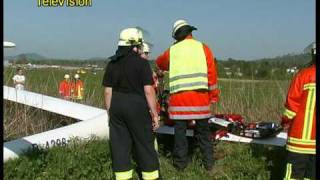 Absturz eines Segelflugzeuges in BadenBaden [upl. by Fredenburg]