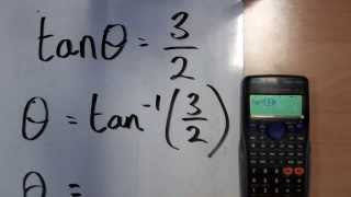 How to use a calculators inverse tan function [upl. by Oner785]