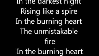 Burning heart Survivor lyrics [upl. by Ennaul]