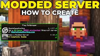 How To Make a Modded Minecraft Server 2024 [upl. by Llezo]