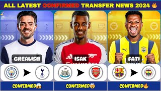 ALL LATEST CONFIRMED TRANSFER NEWS 2024 ISAK TO ARSENAL ✅🔥 [upl. by Leunad]