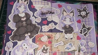 Stickers journaling with me part 9 beorigami cute journalwithme craft asmr [upl. by Burd291]