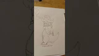 Slowking wass annoying to draw slowpoke art pokemon [upl. by Janela]