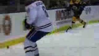 Milan Lucic goal and hits vs Canadiens 1102008 [upl. by Engud]