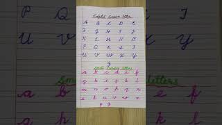 Cursive writing Aa to Zz for children [upl. by Aehc]