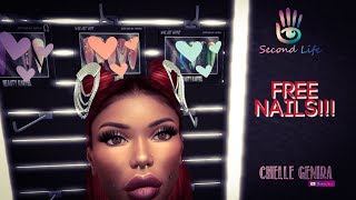 SecondLife FREE NAILS [upl. by Asilahs593]