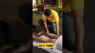 Use of thumbs👍deep tissue massage🔥asmr massage shorts [upl. by Geraldina]