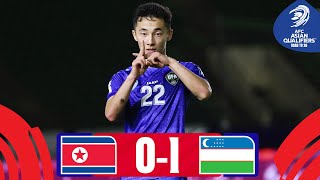 Yusupov saves the day  DPR Korea  Uzbekistan  Highlights AsianQualifiers  Road To 26 [upl. by Lachus]