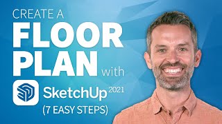 SketchUp Interior Design Tutorial — How to Create a Floor Plan 2021 Update [upl. by Miner628]