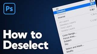 How to Deselect in Photoshop Tutorial [upl. by Edniya]