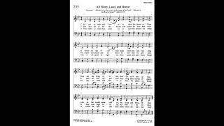 235 All Glory Laud and Honor St Theodulph Tune Trinity Hymnal [upl. by Saba188]