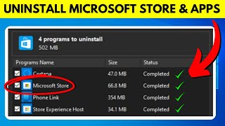 How to Uninstall Microsoft Store amp Microsoft Store Apps Windows 10 amp Windows 11 Tutorial [upl. by Hoashis]