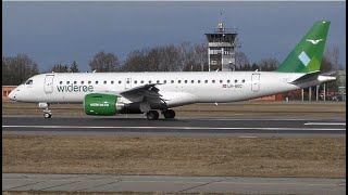 4K  E190E2  Wideroe quotFirst Visitquot at EDJAMemmingen Airport  022020 [upl. by Airasor]