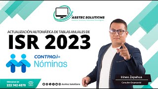 Actualización automatica de tablas anuales de ISR 2023 en Nominas CONTPAQI [upl. by Llieno]