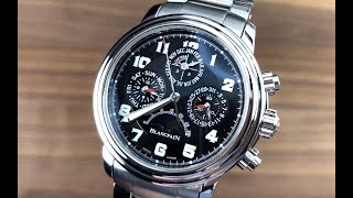 Blancpain Leman Flyback Perpetual Calendar 2585F114071 Blancpain Watch Review [upl. by Hadeehsar]