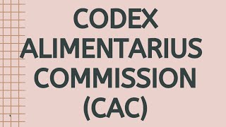 Codex FSO2020 What is Codex Alimentarius Commission Food Technology Kerala PSC FSO 2020 [upl. by Eatnoled]