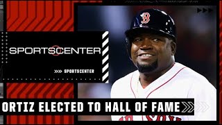 David Ortiz elected into the Baseball Hall of Fame in first year on ballot  SportsCenter [upl. by Morissa315]