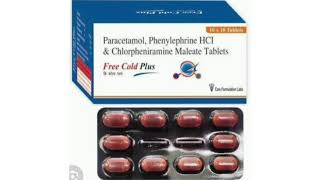 Free Cold Plus Tablets Paracetamol Phenylephrine HCI amp Chlorpheniramine Maleate Tablets [upl. by Sells]