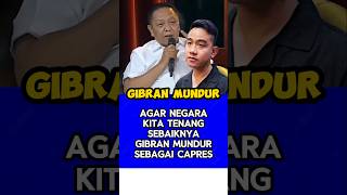 Pengamat politik beri masukan agar gibran mundur jangan dipaksakan untuk kebaikan bangsa dan negara [upl. by Jedthus91]