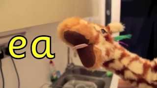 Geraldine the Giraffe learns ea as the e sound [upl. by Sualokin]