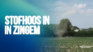 Droogte zorgt voor stofhoos in Zingem BE [upl. by Leahcir221]