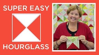 Make a Super Easy Hourglass Quilt with Jenny Doan of Missouri Star Video Tutorial [upl. by Norrabal]