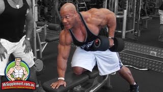 Phil Heaths Dumbbell Row  Back Exercise 2 [upl. by Diane]