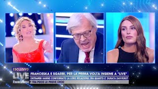 Live non è la dUrso 2020  Vittorio Sgarbi vs Franceska Pepe [upl. by Seibold]