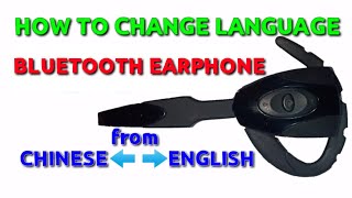 ㅤHOW TO CHANGE LANGUAGE OF YOUR BLUETOOTH EARPHONE [upl. by Winona]