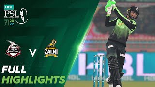 Full Highlights  Lahore Qalandars vs Peshawar Zalmi  Match 30  HBL PSL 7  ML2T [upl. by Rab]