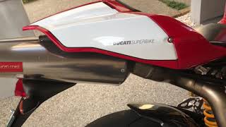 Ducati 749R  Motocorse exhaust [upl. by Llenna]