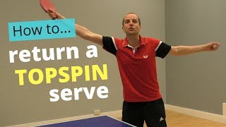 How to return a topspin serve [upl. by Sanyu]