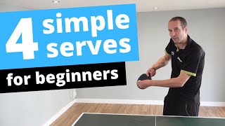 4 simple serves for beginner players [upl. by Teyugn]