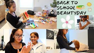 ESRTER SCHULTAG BACK TO SCHOOL  BEAUTYTAG SHOPPING NÄGEL ULIKE HAARENTFERNUNG [upl. by Tirrej]