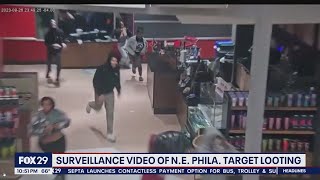 New looting surveillance video released by Philly police [upl. by Eslehc466]