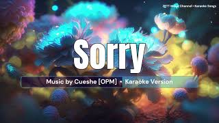 Sorry  Cueshé  Karaoke Version [upl. by Samuela]