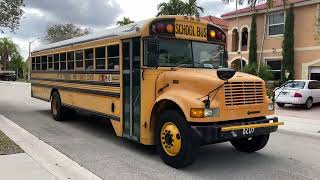 City of Pembroke Pines Charter School Bus Bypass Pembroke Pines 2002 Blue Bird International 3800 [upl. by Garzon948]